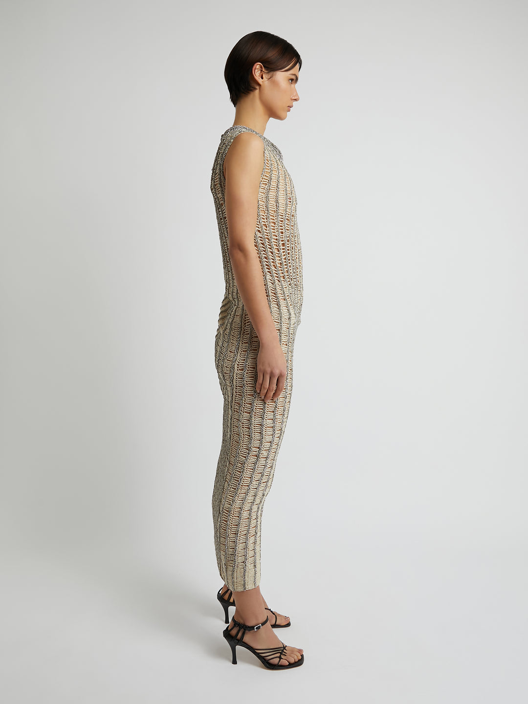 Crystal Crochet Column Dress