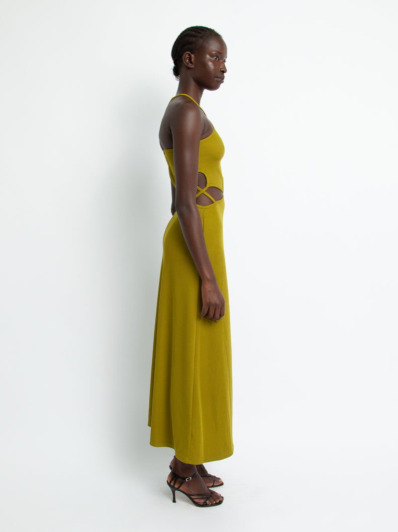 Loophole Cutaway Sleeveless Dress Lizard - Image 3