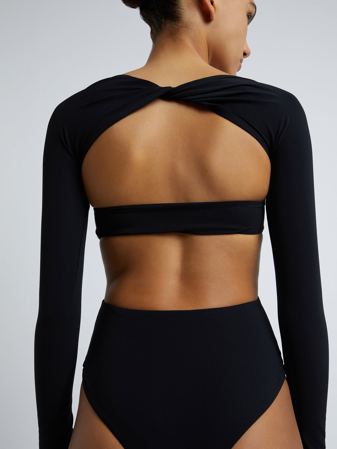 Odessa Ruched Prong Long Sleeve One Piece